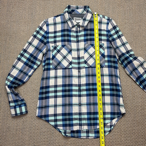 Vans Flannel Long Sleeve Plaid Button Up Shirt - Picture 11 of 11